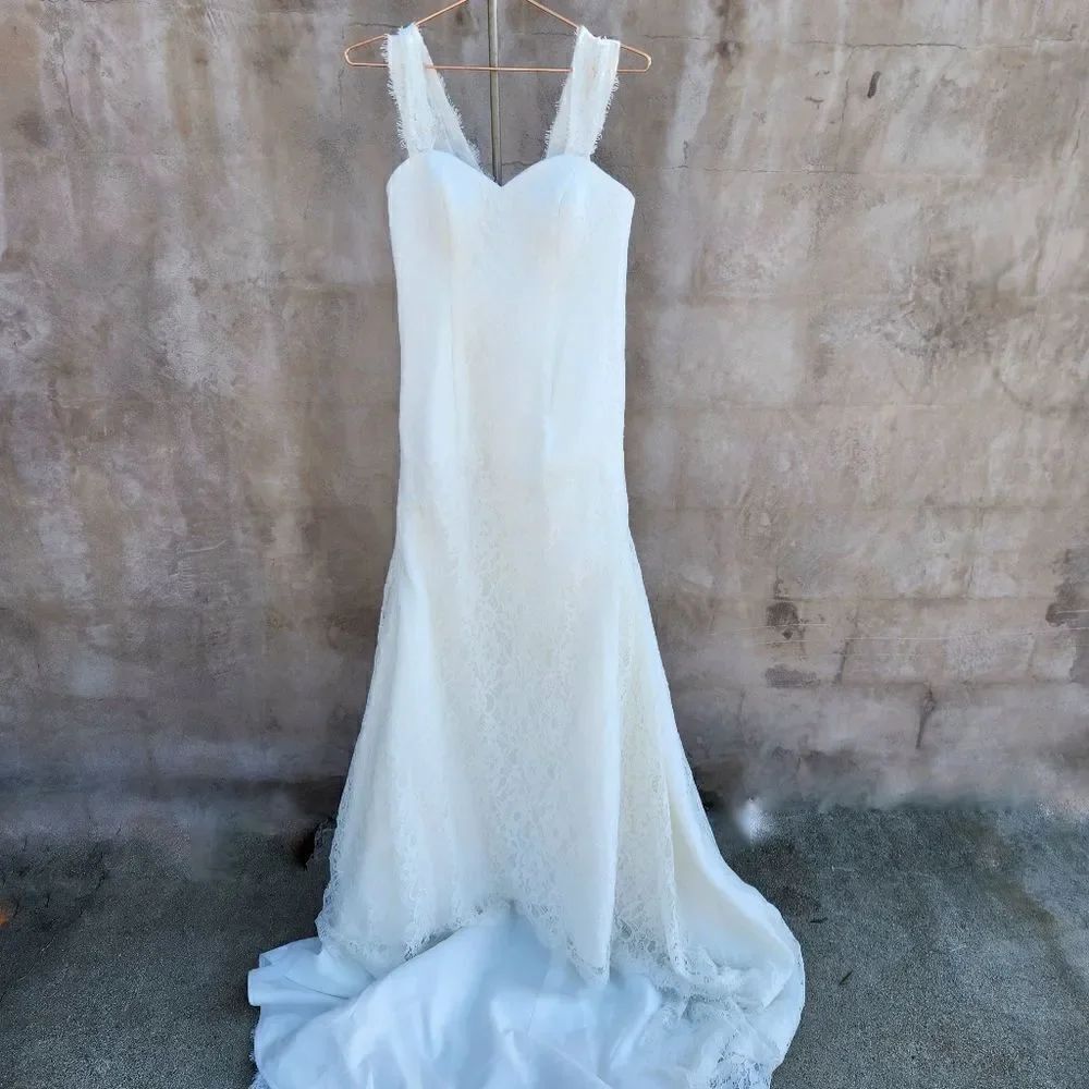 Bridal gown lace cream colored